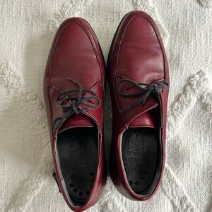 Mephisto Burgundy Leather Shoes